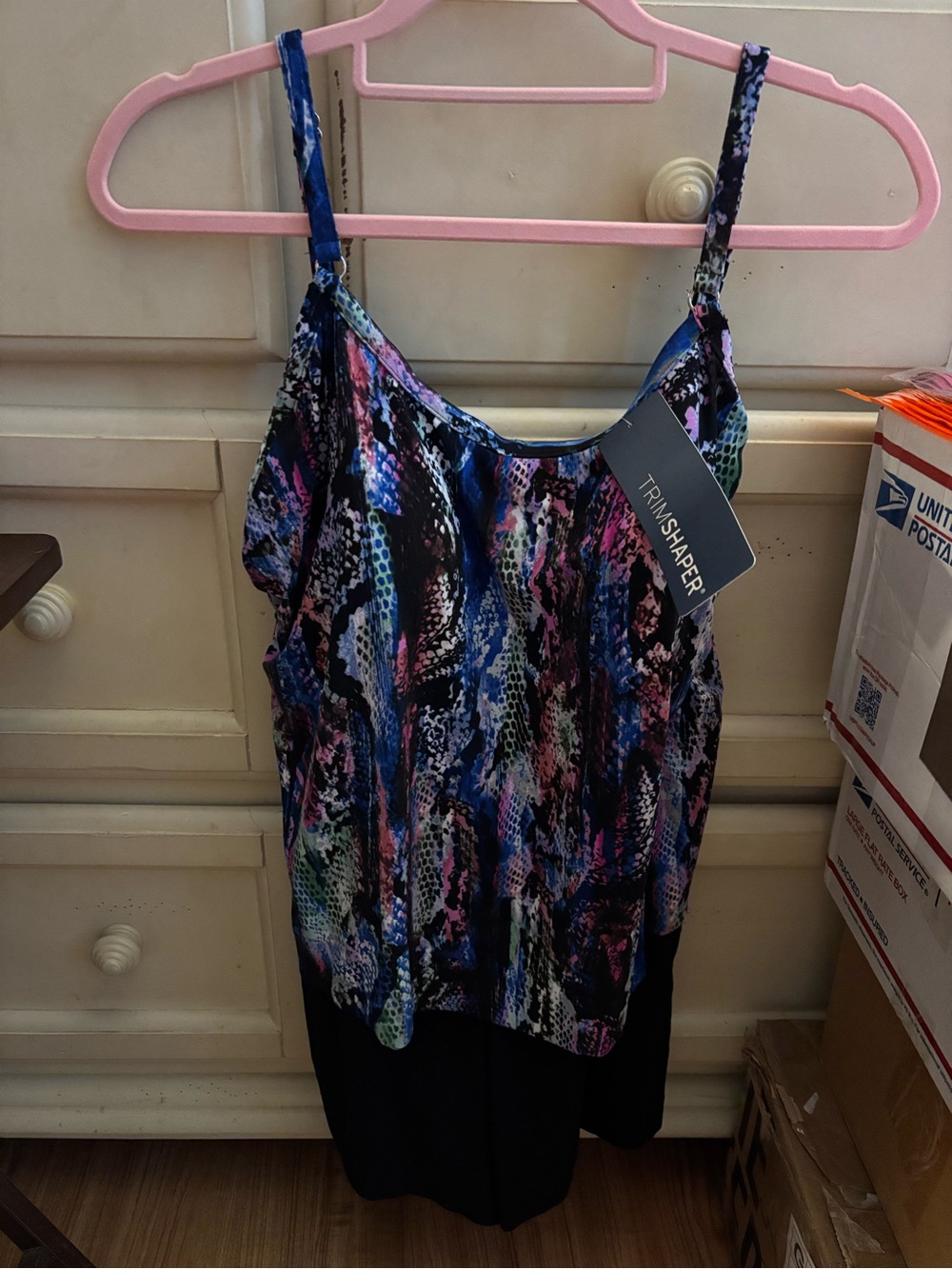 BNWT trimshaper bathing suit size 16, retails at $109